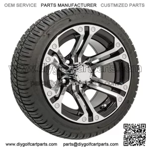 Set of 4 - 12 inch Specter Wheels (Machined) On Low Profile Street Tires