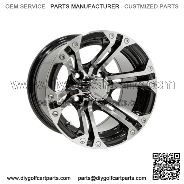 Set of 4 - 12 inch Specter Wheels (Machined) On Low Profile Street Tires - Image 4