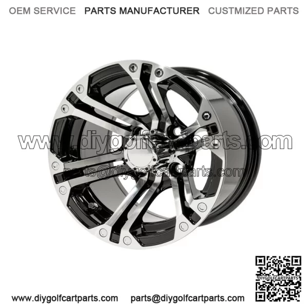 Set of 4 - 12 inch Specter Wheels (Machined) On Low Profile Street Tires - Image 5