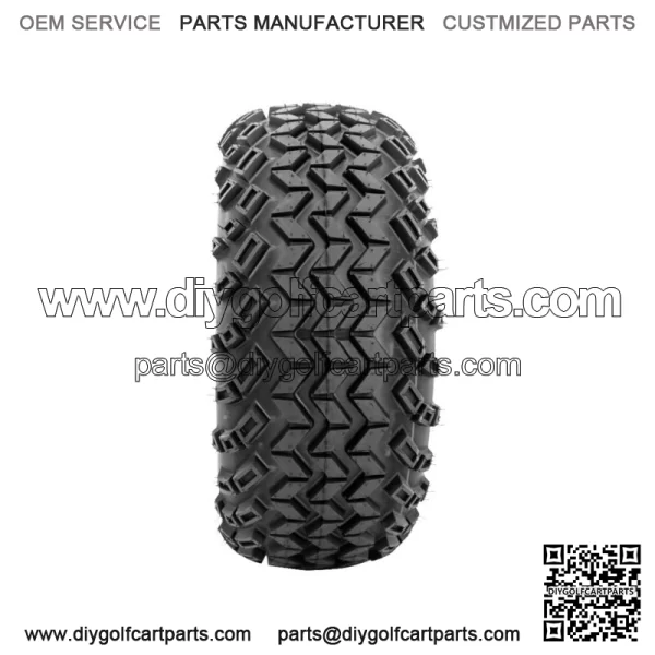12" Storm Trooper Black/Machined Lifted Golf Cart Wheels on 22" Tires-Set of 4 - Image 2