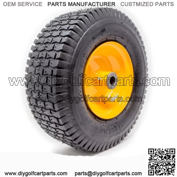 2PK 13x5.00-6 Turf Tire & Rim Assembly for Lawn Garden Tractors Golf Carts 2 PLY