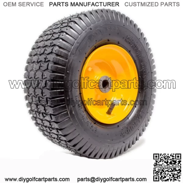2PK 13x5.00-6 Turf Tire & Rim Assembly for Lawn Garden Tractors Golf Carts 2 PLY - Image 2