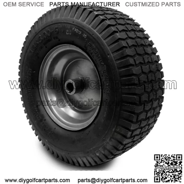 2PK 13x5.00-6 Turf Tires & Rim Assembly Fits Lawn & Garden Tractors Golf Carts