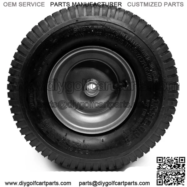 2PK 13x5.00-6 Turf Tires & Rim Assembly Fits Lawn & Garden Tractors Golf Carts - Image 2