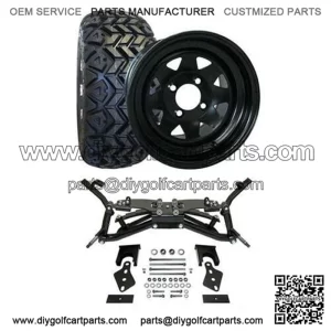 Club Car DS Golf Cart All Terrain Tire/Wheel & 6" HD Lift Kit Bundle (03-09, 09+ w/ Modification)