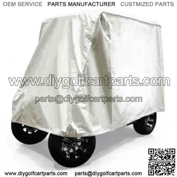 Off-White 2-Passenger Heavy Duty Storage Cover (Fits all Carts!)