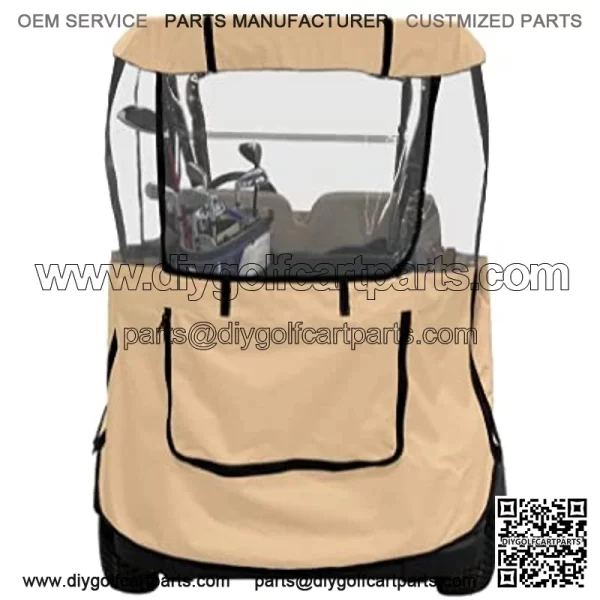 Premium Golf Cart Cover ?C Portable & Drivable 4-Sided Black Golf Cart Cover ?C EZGO RXV, TXT, EZGO Golf Cart Cover (60?? L X 44?? W) - Image 2