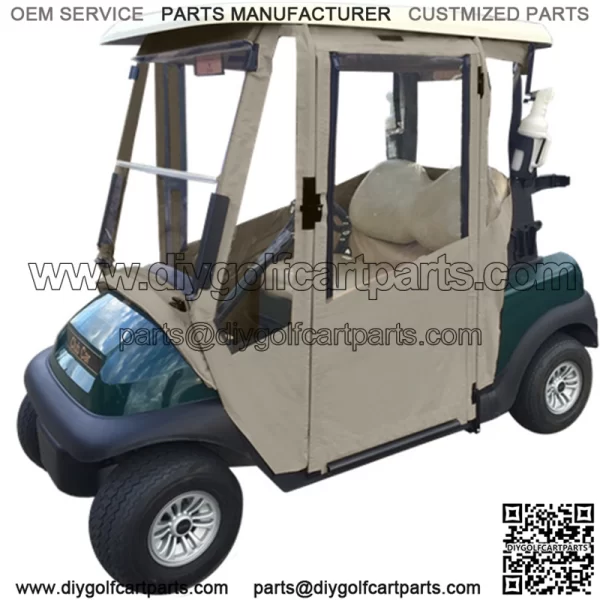 Club Car Precedent Enclosure / Golf Cart Cover - DoorWorks Hinged Hard Door (Material)