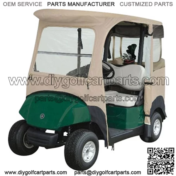 Yamaha Drive/ G29 & Drive2 Golf Cart Enclosure - Driveable & High Quality - TAN