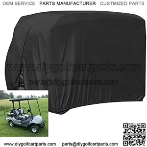 Golf Cart Covers, Waterproof 2/4 Outdoor Golf Cart Cover for EZ GO Club Car Yamaha Golf Carts, Sunproof Dustproof Club Car Cover Golf Cart Seat Covers