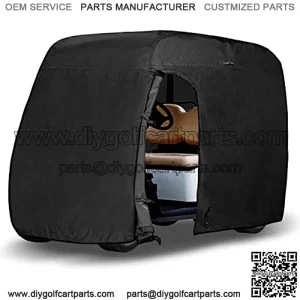 GoGolf Cart Cover - 4 Passenger 600D Waterproof Sunproof Club Car Golf Cart Accessories Roof 80" L,for EZ GO,Club Car and Yamaha,Dustproof and Durable