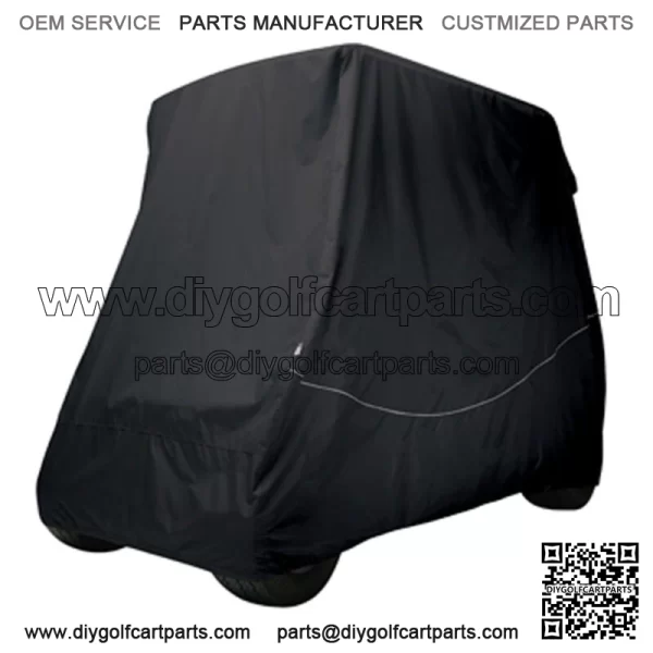 Premium Black Golf Cart Storage Cover