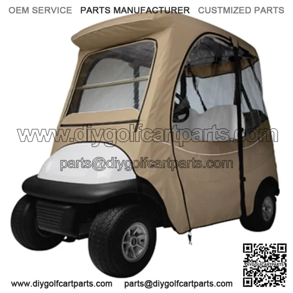 Classic Accessories Club Car Precedent 2 Passenger Khaki Golf Cart Enclosure