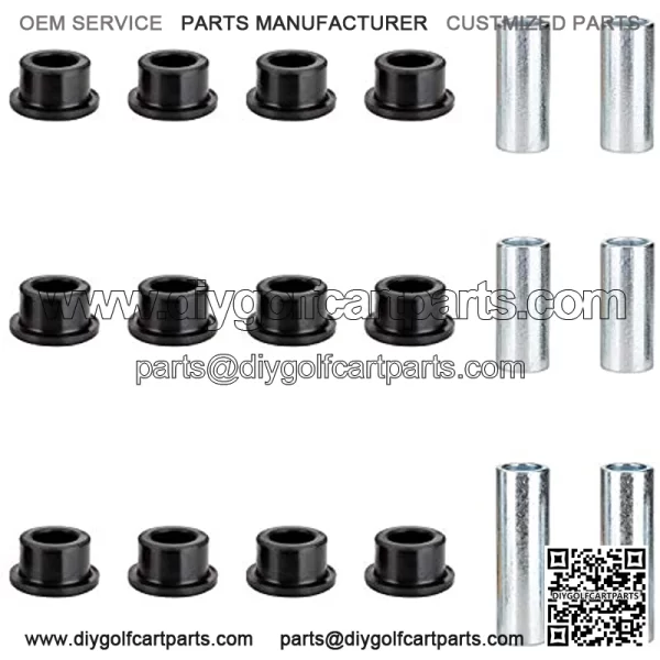 Front Upper A Arm Suspension for Club Car DS Gas Electric Golf Cart, Bushing and Sleeve Kit 1016346 1016349 1016350 - Image 2