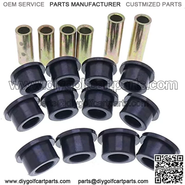 Front Lower Spring Front Upper A Arm Suspension for Club Car DS Gas Electric 1992-UP Bushing and Sleeve Kit Urethane Bushings 1016346 Bronze Sleeve 1016349 1016350 - Image 3