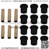 Tektall Rear Suspension Rear Leaf Spring Bushing Sleeve Repair Kit For Club Car DS 1981 Up