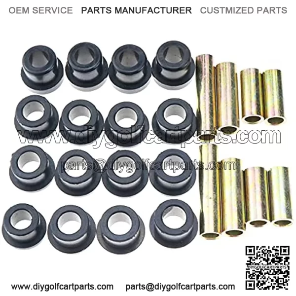 Front Upper A Arm Suspension & Front Lower Spring 1016346 1015583 1016349 1016350 1012303 Bushing and Sleeve Kit for Club Car DS Gas Electric Golf Cart