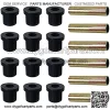 Bushings Sleeves kit New 70291G0 70289G02 70291-G01 70289-G02 Compatible with TXT Gas and Electric Golf Cart 1994-up Rear Leaf Springs Shackles Rear Suspension