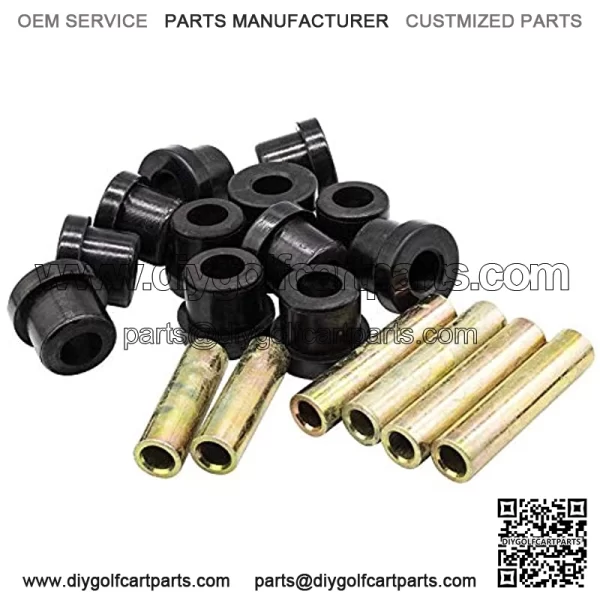 Front Upper A Arm Suspension for Club Car DS Gas Electric Golf Cart,Bushing and Sleeve Kit 1016346 1016349 1016350