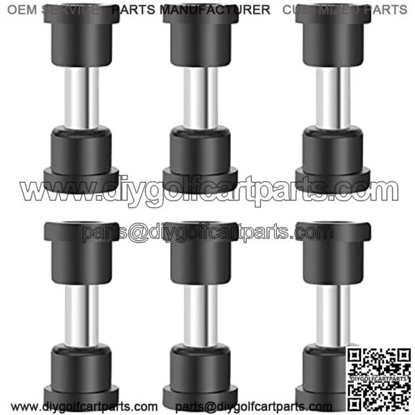 EZGo TXT Golf Cart Rear Leaf Spring Bushing Kit, 6 Sleeves and 12 Bushings for TXT Medalist 1994-Up Gas/Electric Golf Buggy Models, OEM Part No.#: 70289G02, 70291G01 - Image 3