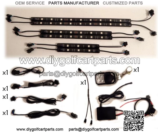 LED Golf Cart Lighting (Glow Neon Lights Kit) - Image 2