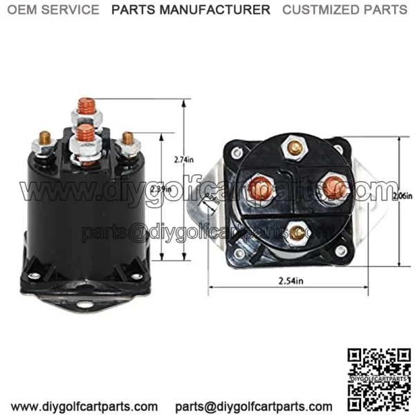 36 Volt Solenoid Relay Fit for Club Car DS 1976-1998 Electric # 8016 - Image 2