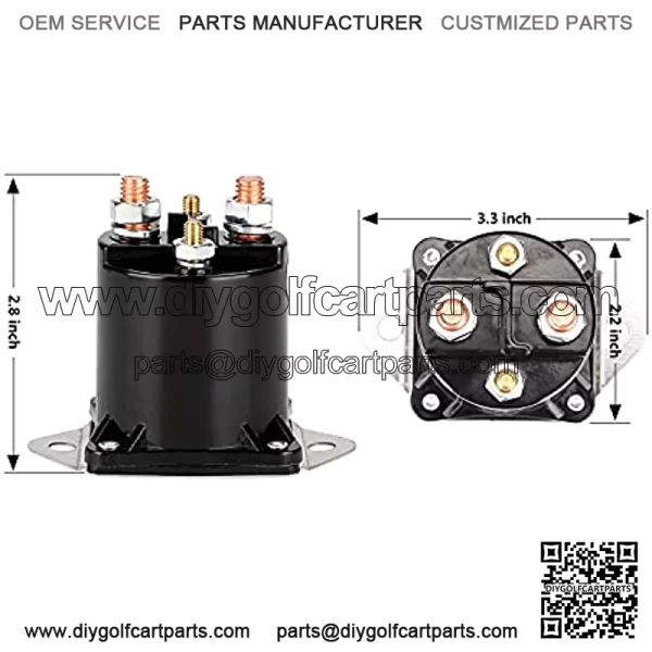 48V Electric Golf Cart Solenoid Fit for Club Car DS 1995 to 1997 1018070-01 1118 - Image 2