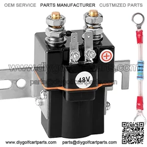 Club Car 48V Solenoid and Resistor Assembly for 1995-up DS & 2004-up Precedent Golf Cart - OEM# 101908701