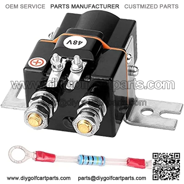 Club Car 48V Solenoid and Resistor Assembly for 1995-up DS & 2004-up Precedent Golf Cart - OEM# 101908701 - Image 2
