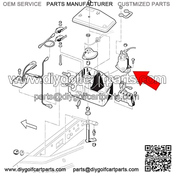 12v Golf Cart Solenoid 1013609, 1012275, 435-154, LPL6003. for Club Car DS & Precedent 1984 up - Image 4