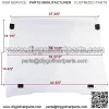 Fit 1994-2014 EZGO TXT Acrylic Folding Windshield Golf Cart Part Clear Fold Down - Image 5