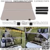 Tinted/Smoke Fold Down Windshield Compatible with 1995-2003 G14 G16 G19 Yamaha Gas and Electric Golf Cart - Image 3