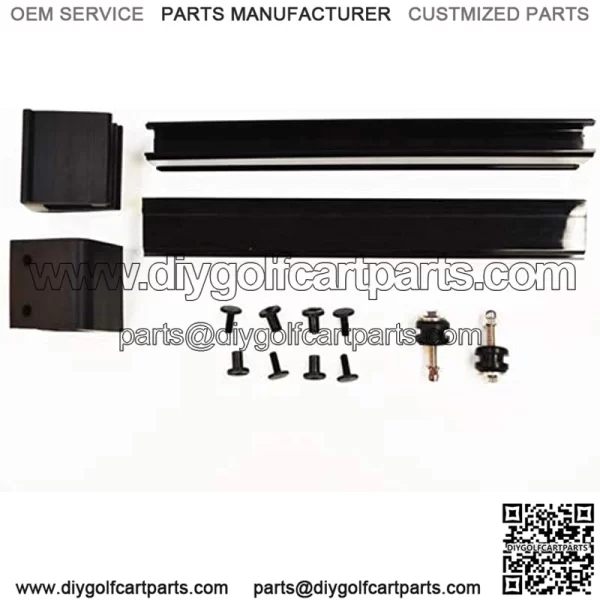 Tinted Foldable Windshield Compatible with EZGO TXT Medalist Golf Carts 1995 & Up - Image 3