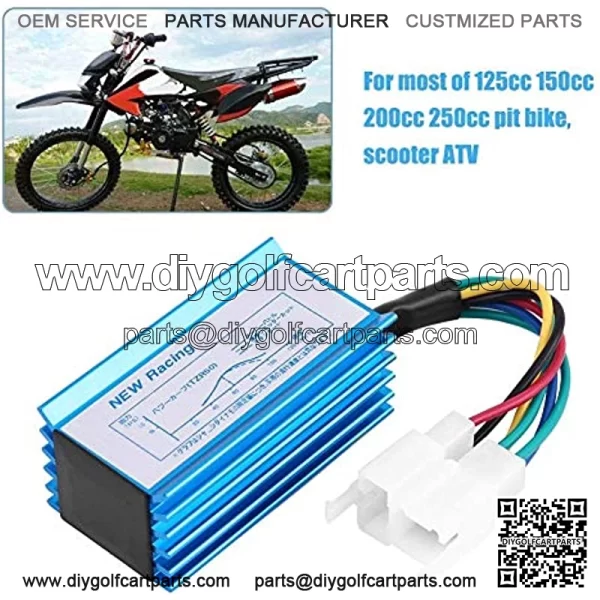 AC Racing CDI, 6 Pin Racing CDI Box Ignition Coil for Motorcycle 125cc 150cc 200cc 250cc Pit Bike Scooter ATV - Image 2