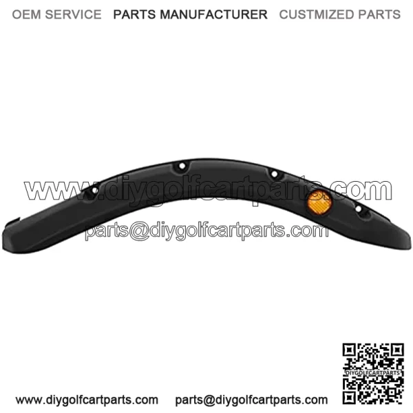 Premium Fender Flares Compatible For Club Car DS Golf Cart 1993-UP molded plastic Black Front Rear Wheels Pocket Style - Image 3