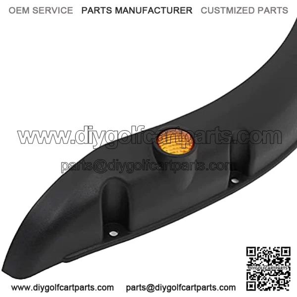 Premium Fender Flares Compatible For Club Car DS Golf Cart 1993-UP molded plastic Black Front Rear Wheels Pocket Style - Image 5