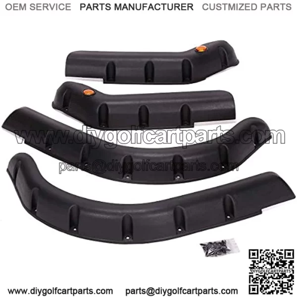 Golf Cart Fender Flares for EZGO TXT| Club Car Precedent| Yamaha G22| EZGO RXV| Club Car DS| Yamaha Drive G29 - Set of 4 (Front and Rear) - Image 2