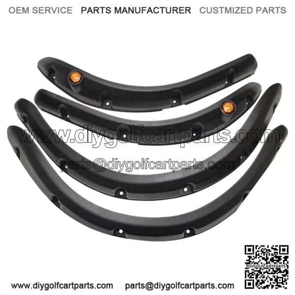 Club Car Precedent Golf Cart Fender Flare with Running Lights - Fits 2004-Up