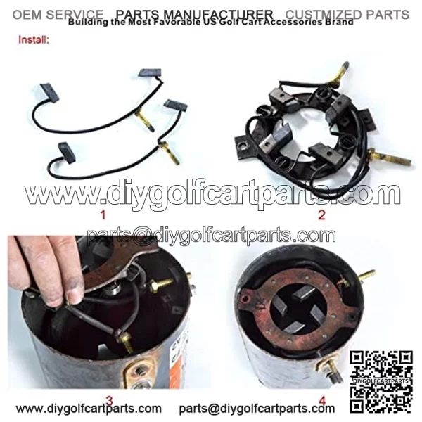 48 36 Volt Motor Brush Kit,Fits 1994-up Club Car and Yamaha G8 G9 G14 G16, G.E Electric Golf Cart - Image 4