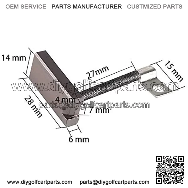 Golf Cart Starter Generator Brush Kit for EZGO, Club Car, Yamaha, OEM# 529 81-81200, Set of 4 - Image 2