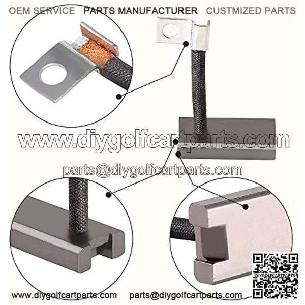 Golf Cart Starter Generator Brush Kit for EZGO, Club Car, Yamaha, OEM# 529 81-81200, Set of 4 - Image 3