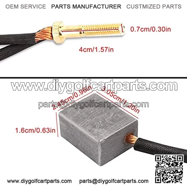 EZGO Golf Cart ADC Motor Brushes Kit for EZGO TXT 1997-2009 Electric OEM# 73120-G25 73120G25 1021862-01 - Image 4