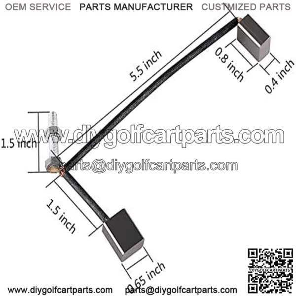 Club Car/ EZGO Golf Cart Accessories Motor Brush Kit 103347301 612038 - Image 2