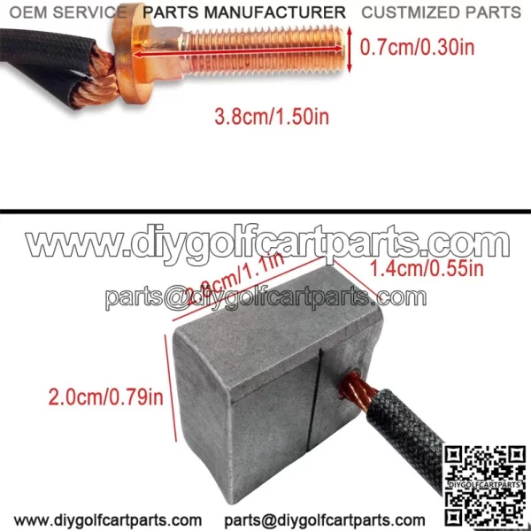 Yamaha G29 Golf Cart Motor Brush Kit JU2-H1801-00 - Image 3