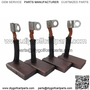 New Brush Set for EZ GO Club Car Yamaha Golf Cart Gas Starter Brushes Set 4pcs