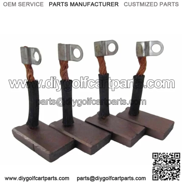 New Brush Set for EZ GO Club Car Yamaha Golf Cart Gas Starter Brushes Set 4pcs