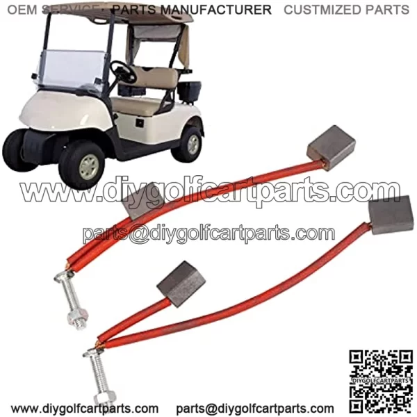 2pcs Starter Brush 103347301,KIMISS Metal 114 01 2034AS Generator Brush Set for EZGO Club Car 2008 and Up - Image 2