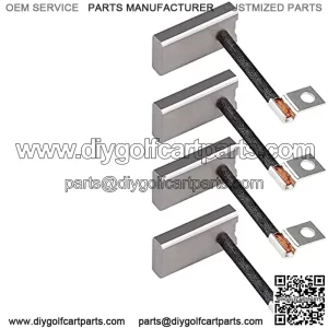 Golf Cart Starter Generator Brush Kit for EZGO, Club Car, Yamaha, OEM# 81-81200 26658-G01 101869302 JF2-81111-00-00 JF2-H1111-00-00, Set of 4