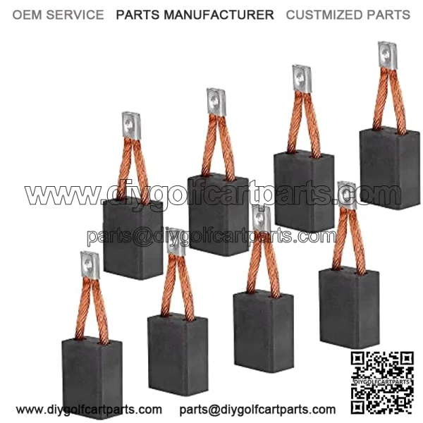 Golf Cart Starter Brush Kit??Motor Brushes Set 3.7HP Fits Club Car DS L6 L8 8-Passenger, Replaces OEM# 102938601