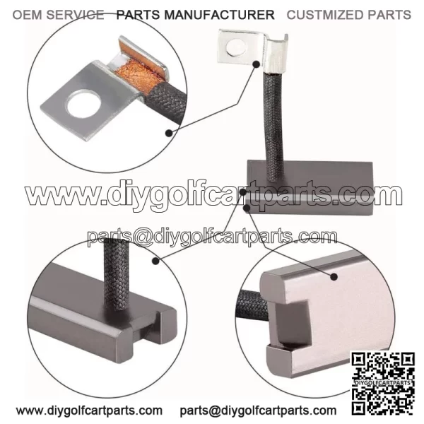 Golf Cart Starter Generator Brush Set for Yamaha EZGO Club Car Gas 101869301 - Image 5